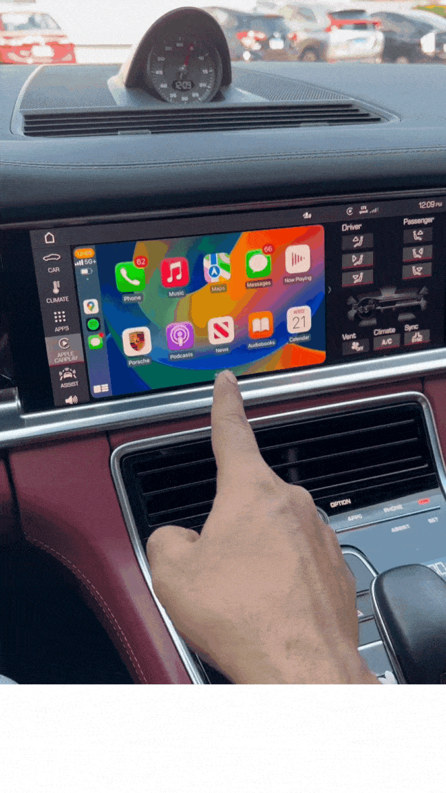 Boîte AI YouTube et Netflix pour Porsche